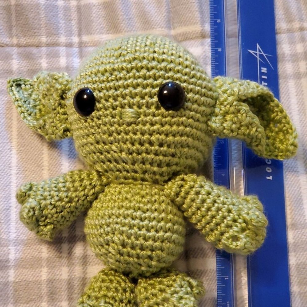 Hand Made Crochet Baby Yoda Alien The Child Plushi